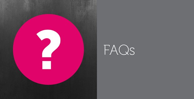 simple title banner faq with question mark