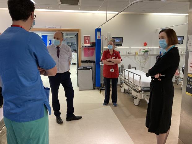 Permanent Secretary Peter May visits Antrim Area Hospital Emergency Department