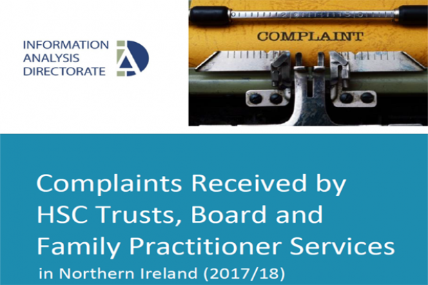 Complaints received by HSC Trusts, Board and Family Practitioner Services in Northern Ireland (2017/18)