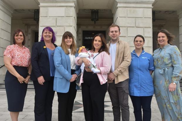 Michelle Harrison (PHA Midwife Consultant); Kirsty Deal (Midwife); Bevin O’Donnell (Maternity Service User); Aine Edwards (Maternity Service User); Ryan Edwards; Aimee Cavan (Midwife); Dr Dale Spence (Midwifery Officer, Department of Health)