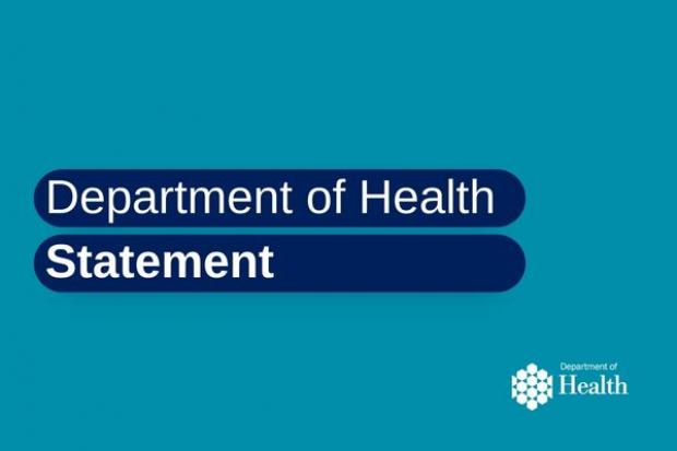 Department of Health statement