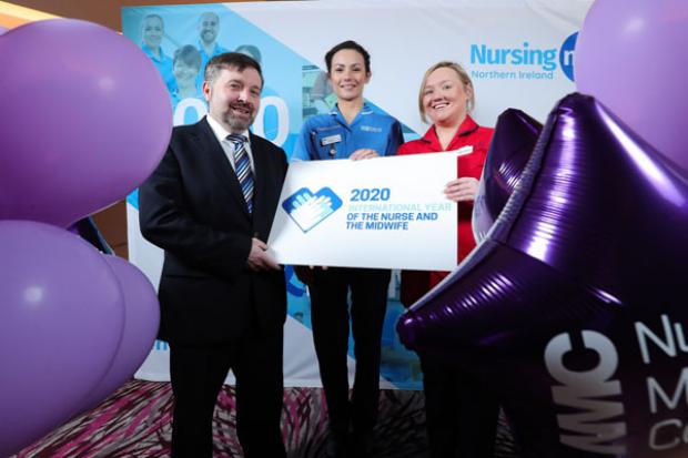 Health Minister pictured at Nursing event