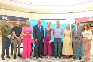 Photo of Health Minister Mike Nesbitt and officials at the This is our Health Event