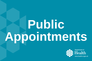 Public appointments text on decorative background