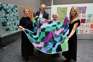 Photo of Hazel Bruce , DOH Permanent Secretary Mike Farrar, Lynne Rowntree: Trustee, Q4CLNI and Fiona Kane MBE