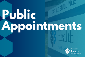 Public appointments text on decorative background