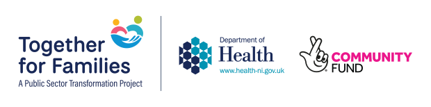 Together For Families, DoH and National lottery logos